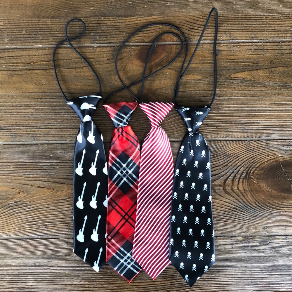 Baby/Toddler/Little Boy tie bundle (4) 10.5 in